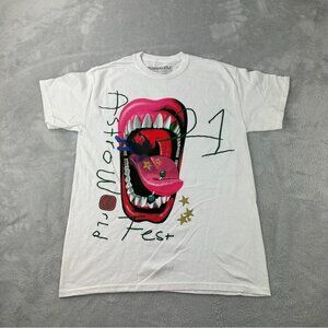 Travis Scott Astroworld 2021 Festival Merch Men's Sz Small White Large 3D NWOT
